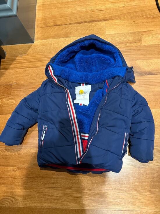 Boden Other - Boden Royal Blue Sherpa-Lined Jacket with Navy Trim 2-3Y